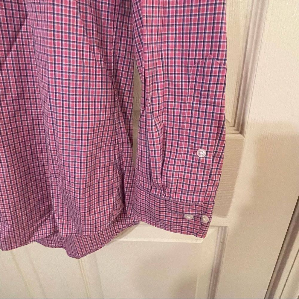 Men's Polo Ralph Lauren Red Gingham Button Shirt-Excellent Condition - Picture 2 of 5